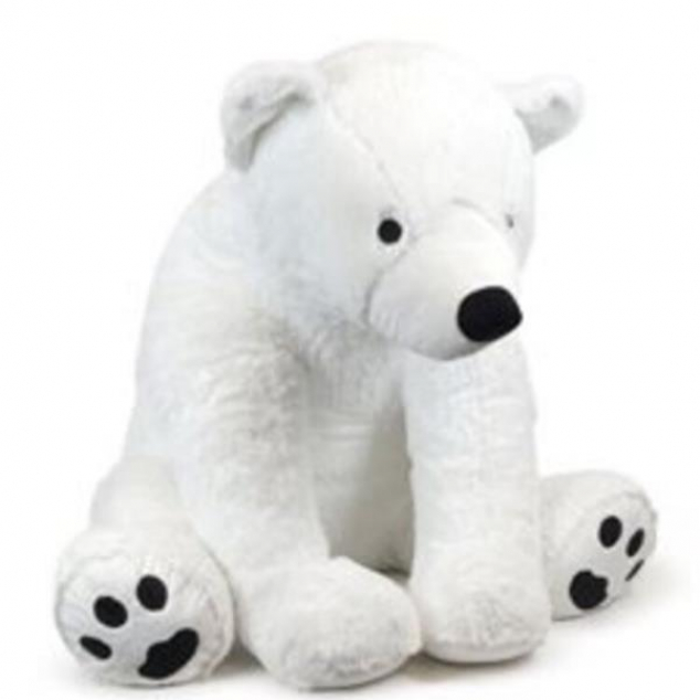 plush king size polar bear 80 x 90 cm